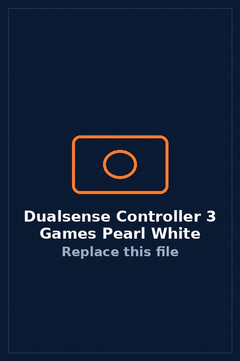 DualSense Controller + 3 Games in Pearl White