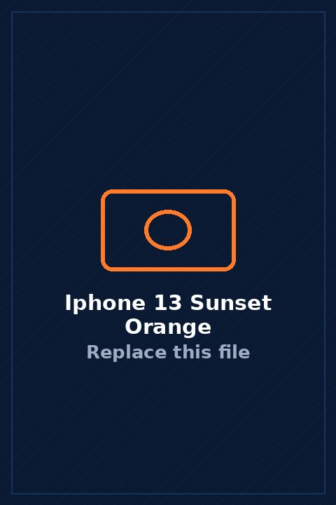 iPhone 13 in Sunset Orange