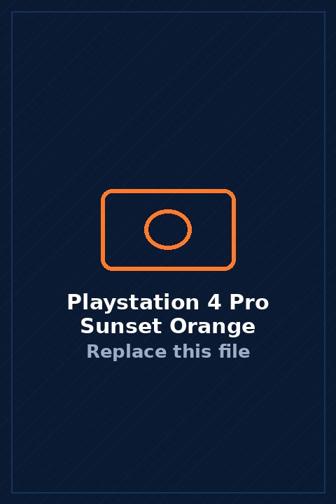 PlayStation 4 Pro in Sunset Orange