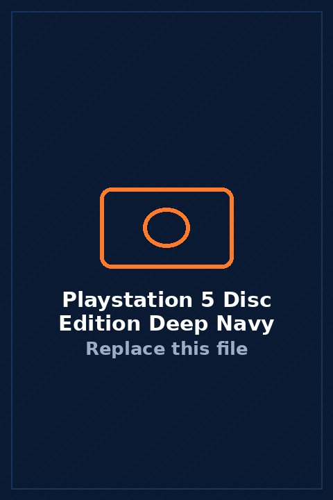 PlayStation 5 (Disc Edition) in Deep Navy
