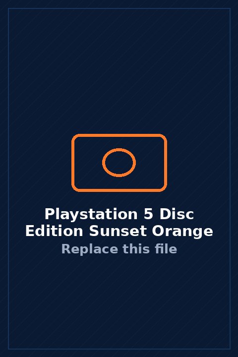 PlayStation 5 (Disc Edition) in Sunset Orange