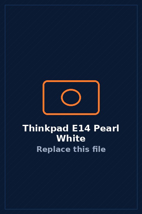 ThinkPad E14 in Pearl White